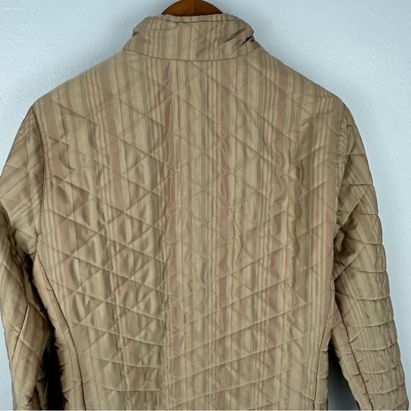 Barbour Muted Stripe Quilted Jacket Size 6 - Picture 8 of 15